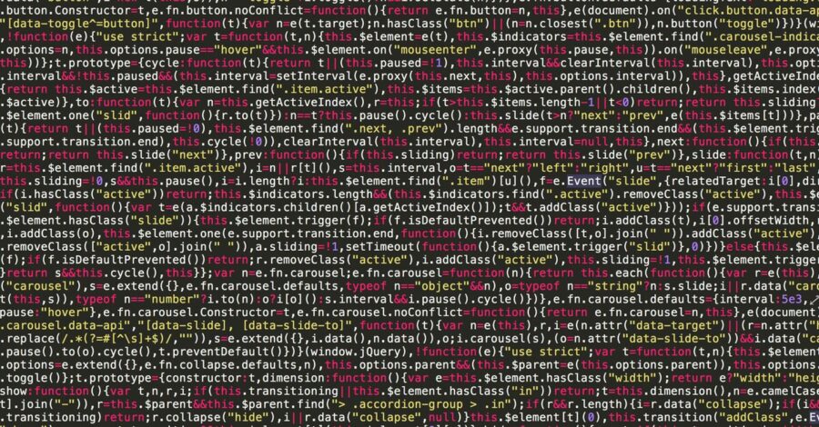 Vibrant and detailed view of JavaScript code on a screen, ideal for tech and programming visuals.